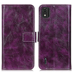 Coque Portefeuille Livre Cuir Etui Clapet K04Z pour Nokia C2 2nd Edition Violet