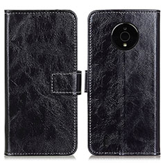 Coque Portefeuille Livre Cuir Etui Clapet K04Z pour Nokia C200 Noir