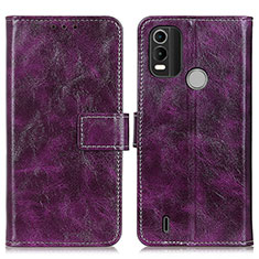 Coque Portefeuille Livre Cuir Etui Clapet K04Z pour Nokia C21 Plus Violet