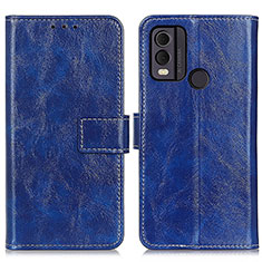 Coque Portefeuille Livre Cuir Etui Clapet K04Z pour Nokia C22 Bleu