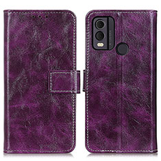 Coque Portefeuille Livre Cuir Etui Clapet K04Z pour Nokia C22 Violet