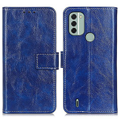 Coque Portefeuille Livre Cuir Etui Clapet K04Z pour Nokia C31 Bleu