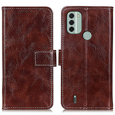 Coque Portefeuille Livre Cuir Etui Clapet K04Z pour Nokia C31 Marron