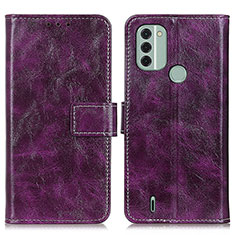 Coque Portefeuille Livre Cuir Etui Clapet K04Z pour Nokia C31 Violet