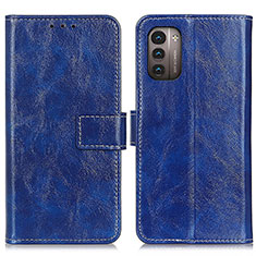 Coque Portefeuille Livre Cuir Etui Clapet K04Z pour Nokia G11 Bleu