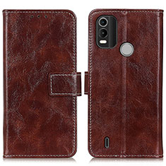 Coque Portefeuille Livre Cuir Etui Clapet K04Z pour Nokia G11 Plus Marron