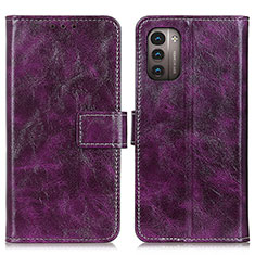 Coque Portefeuille Livre Cuir Etui Clapet K04Z pour Nokia G11 Violet