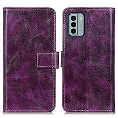 Coque Portefeuille Livre Cuir Etui Clapet K04Z pour Nokia G22 Violet