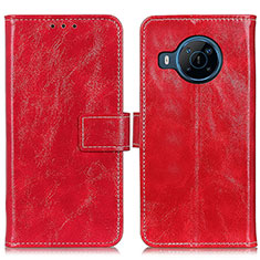 Coque Portefeuille Livre Cuir Etui Clapet K04Z pour Nokia X100 5G Rouge