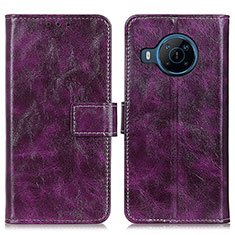 Coque Portefeuille Livre Cuir Etui Clapet K04Z pour Nokia X100 5G Violet