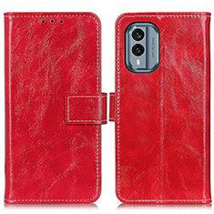 Coque Portefeuille Livre Cuir Etui Clapet K04Z pour Nokia X30 5G Rouge