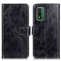 Coque Portefeuille Livre Cuir Etui Clapet K04Z pour Nokia XR21 Noir