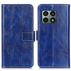 Coque Portefeuille Livre Cuir Etui Clapet K04Z pour OnePlus 10 Pro 5G Bleu