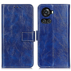 Coque Portefeuille Livre Cuir Etui Clapet K04Z pour OnePlus 10R 5G Bleu