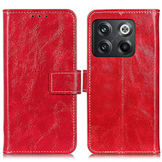 Coque Portefeuille Livre Cuir Etui Clapet K04Z pour OnePlus 10T 5G Rouge