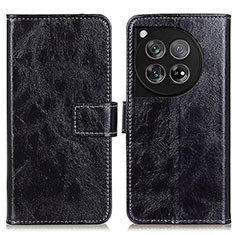 Coque Portefeuille Livre Cuir Etui Clapet K04Z pour OnePlus 12 5G Noir