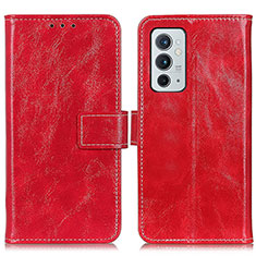 Coque Portefeuille Livre Cuir Etui Clapet K04Z pour OnePlus 9RT 5G Rouge