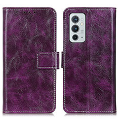 Coque Portefeuille Livre Cuir Etui Clapet K04Z pour OnePlus 9RT 5G Violet