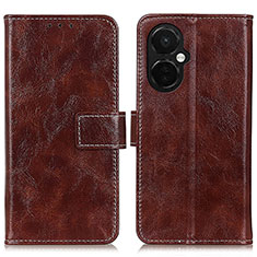 Coque Portefeuille Livre Cuir Etui Clapet K04Z pour OnePlus Nord CE 3 Lite 5G Marron