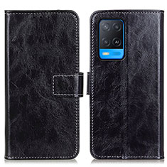 Coque Portefeuille Livre Cuir Etui Clapet K04Z pour Oppo A54 4G Noir