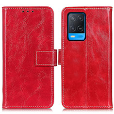 Coque Portefeuille Livre Cuir Etui Clapet K04Z pour Oppo A54 4G Rouge