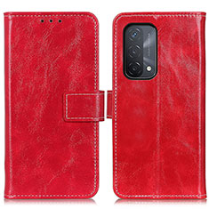 Coque Portefeuille Livre Cuir Etui Clapet K04Z pour Oppo A54 5G Rouge