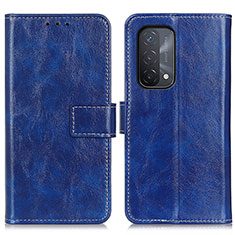 Coque Portefeuille Livre Cuir Etui Clapet K04Z pour Oppo A93 5G Bleu