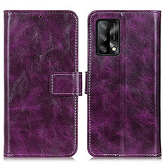 Coque Portefeuille Livre Cuir Etui Clapet K04Z pour Oppo F19 Violet