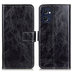 Coque Portefeuille Livre Cuir Etui Clapet K04Z pour Oppo Find X5 Lite 5G Noir