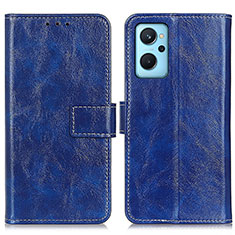 Coque Portefeuille Livre Cuir Etui Clapet K04Z pour Oppo K10 4G Bleu