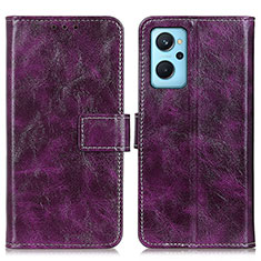 Coque Portefeuille Livre Cuir Etui Clapet K04Z pour Oppo K10 4G Violet