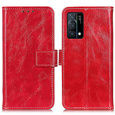 Coque Portefeuille Livre Cuir Etui Clapet K04Z pour Oppo K9 5G Rouge