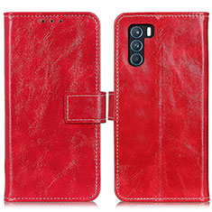 Coque Portefeuille Livre Cuir Etui Clapet K04Z pour Oppo K9 Pro 5G Rouge