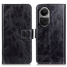 Coque Portefeuille Livre Cuir Etui Clapet K04Z pour Oppo Reno10 5G Noir