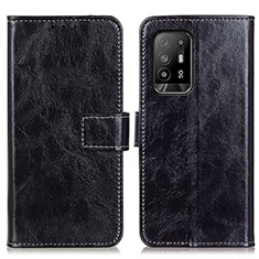 Coque Portefeuille Livre Cuir Etui Clapet K04Z pour Oppo Reno5 Z 5G Noir