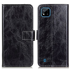 Coque Portefeuille Livre Cuir Etui Clapet K04Z pour Realme C11 (2021) Noir