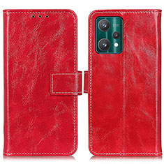 Coque Portefeuille Livre Cuir Etui Clapet K04Z pour Realme Q5 5G Rouge