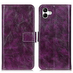 Coque Portefeuille Livre Cuir Etui Clapet K04Z pour Samsung Galaxy A04E Violet