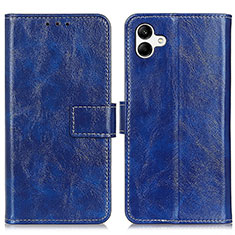 Coque Portefeuille Livre Cuir Etui Clapet K04Z pour Samsung Galaxy A05 Bleu