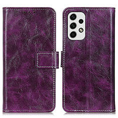 Coque Portefeuille Livre Cuir Etui Clapet K04Z pour Samsung Galaxy A23 4G Violet