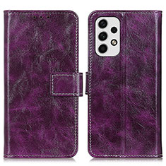 Coque Portefeuille Livre Cuir Etui Clapet K04Z pour Samsung Galaxy A23 5G Violet