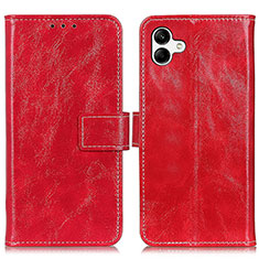 Coque Portefeuille Livre Cuir Etui Clapet K04Z pour Samsung Galaxy F04 Rouge