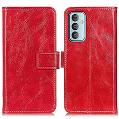 Coque Portefeuille Livre Cuir Etui Clapet K04Z pour Samsung Galaxy F13 4G Rouge