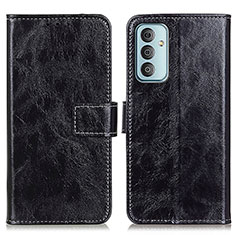 Coque Portefeuille Livre Cuir Etui Clapet K04Z pour Samsung Galaxy M13 4G Noir