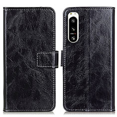 Coque Portefeuille Livre Cuir Etui Clapet K04Z pour Sony Xperia 5 IV Noir