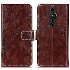 Coque Portefeuille Livre Cuir Etui Clapet K04Z pour Sony Xperia PRO-I Marron