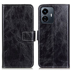 Coque Portefeuille Livre Cuir Etui Clapet K04Z pour Vivo Y77 5G Noir