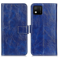 Coque Portefeuille Livre Cuir Etui Clapet K04Z pour Wiko Y52 Bleu