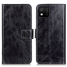 Coque Portefeuille Livre Cuir Etui Clapet K04Z pour Wiko Y52 Noir