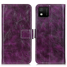 Coque Portefeuille Livre Cuir Etui Clapet K04Z pour Wiko Y52 Violet